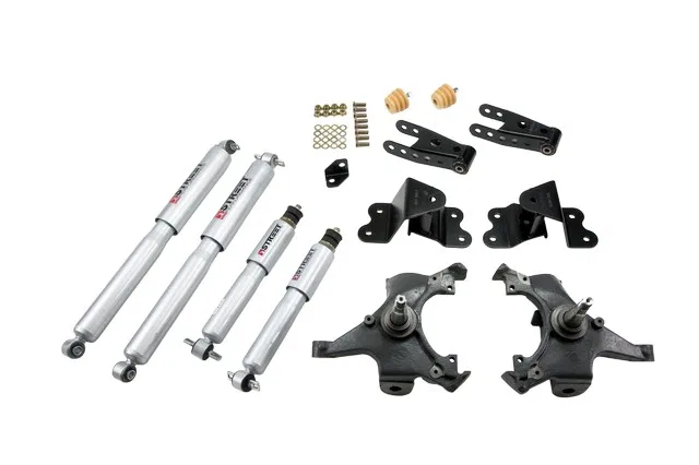 695SP – BELLTECH Lowering Kit, 2 Inch Front 4 Inch Rear Drop Shock Absorbers Included With Street Performance Shock A...